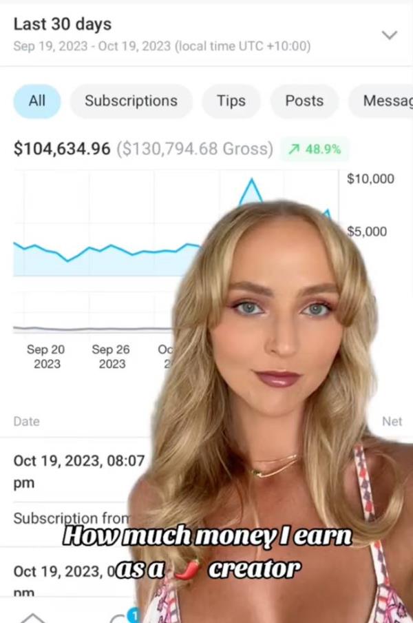 Annie posted the video to prove her earnings. Credit: TikTok / @annieknight78